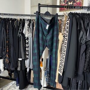 Talbots Hampshire Ankle Black Watch Plaid Tapered Pants Womens 8 New NWT Preppy